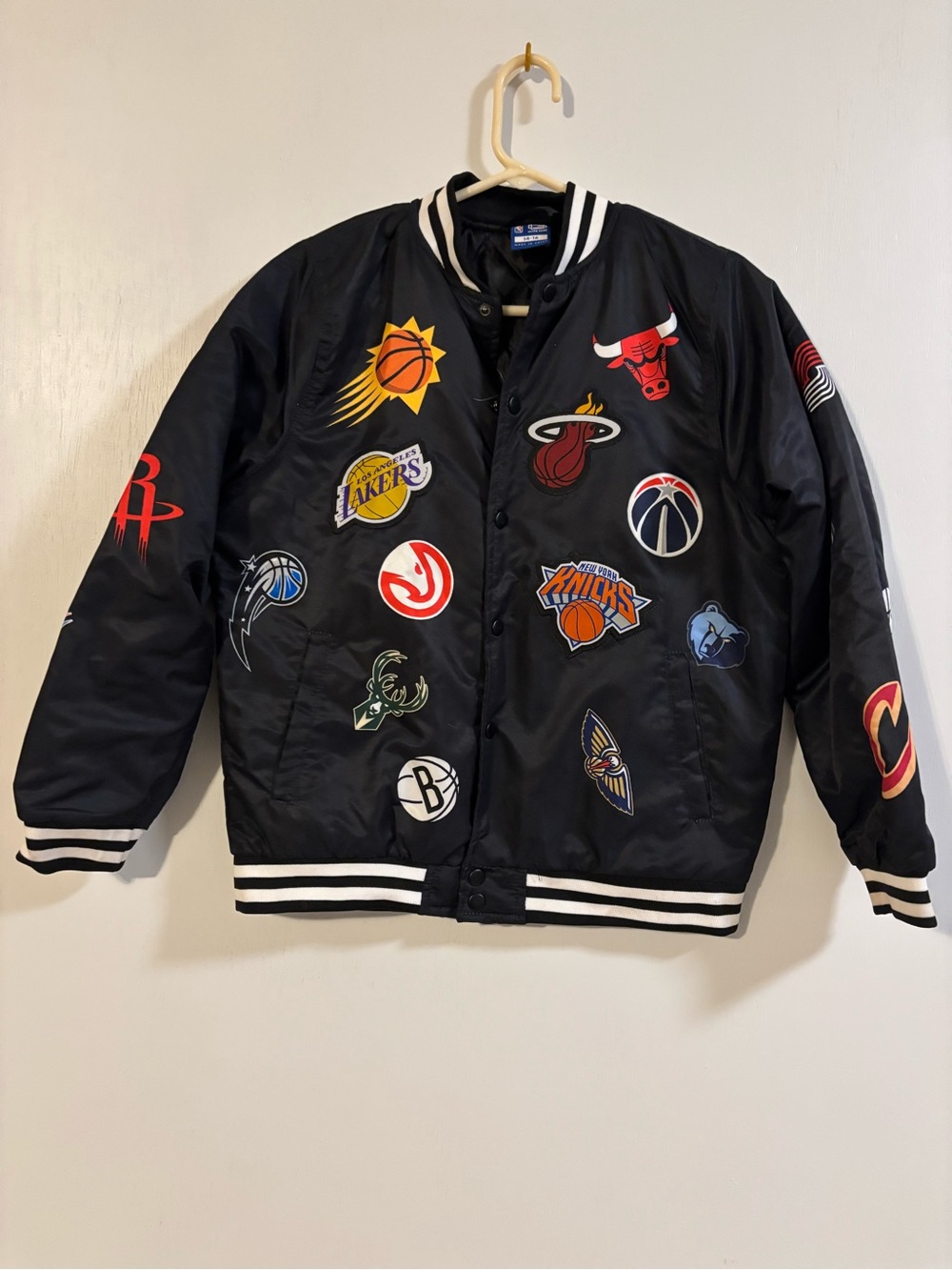 NBA All-Team Black Varsity Jacket - kids 14/16